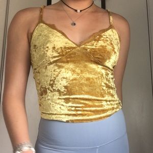 Crushed velvet y2k lace top